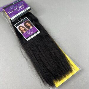 12" Indian Disco Curl Hair Extensions #1B Off Black 100% Human Outre